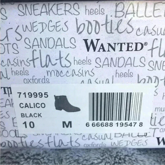 Wanted Footwear Faux Suede Western Bootie in Black Size 10 NWT - Picture 3 of 10